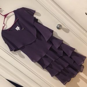 Dusty lavender cocktail mother of the bride dress